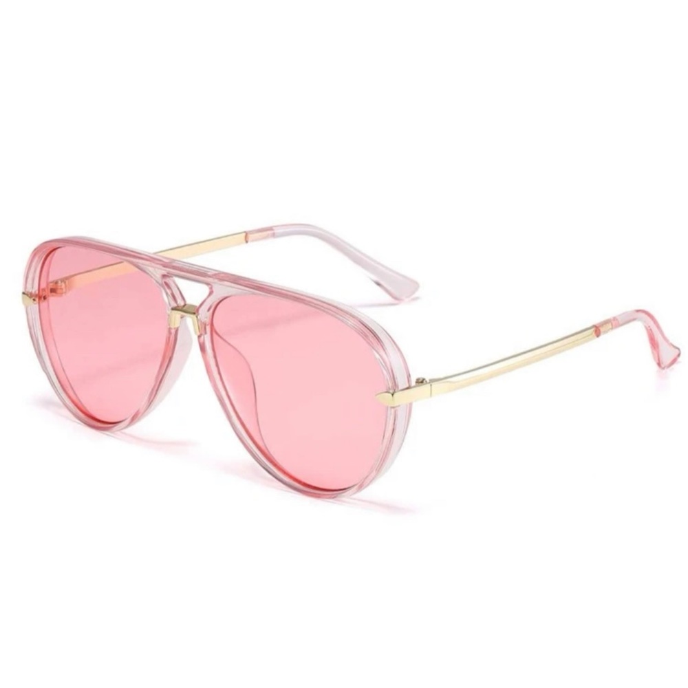Pink Aviators sunglasses